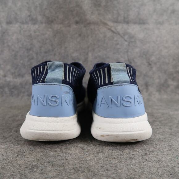 Danskin Shoes Womens 10 Athletic Trainers Sneakers Knit Lace Up Casual Blue - Picture 5 of 12